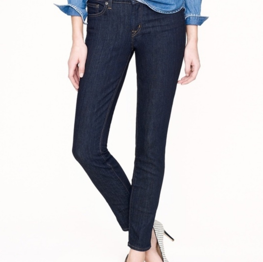 J Crew stretch toothpick crop jeans